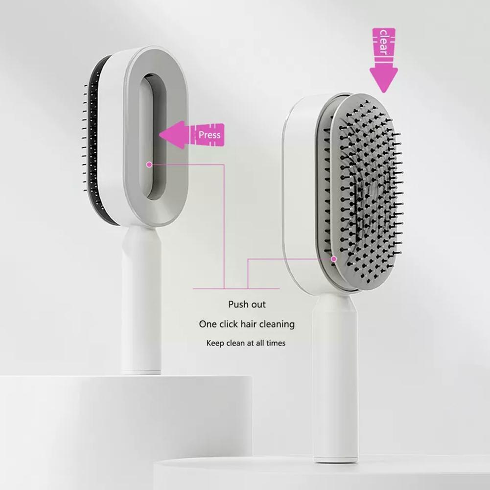 Women Fashion 3D Hair Growth Comb Hairbrush Self-Cleaning Hair Brush  For Women Massage Scalp Promote Blood Circulation Anti Hair Loss