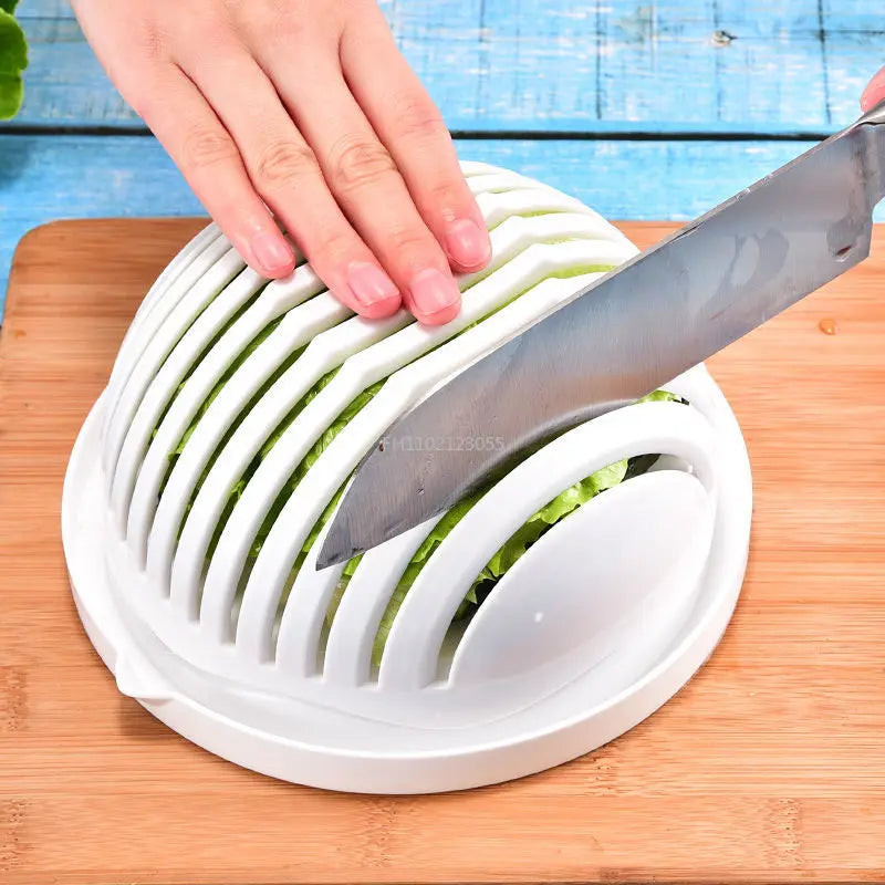 Salad Cutting Bowl Vegetable and Fruit Slicer Cutting Fruit Splitter