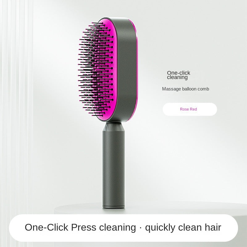Women Fashion 3D Hair Growth Comb Hairbrush Self-Cleaning Hair Brush  For Women Massage Scalp Promote Blood Circulation Anti Hair Loss